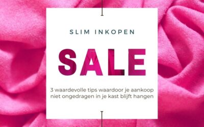 Slim inkopen tijdens de SALE