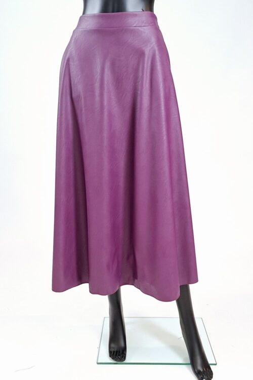 Leren rok in Paars