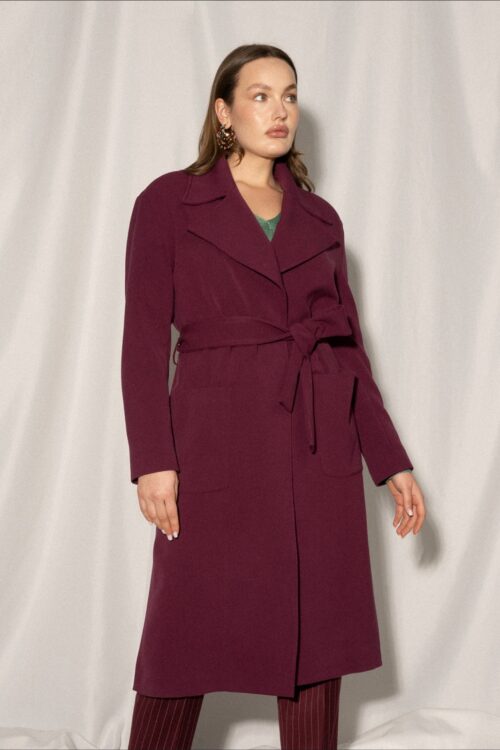 Lange jas/mantel Zwart