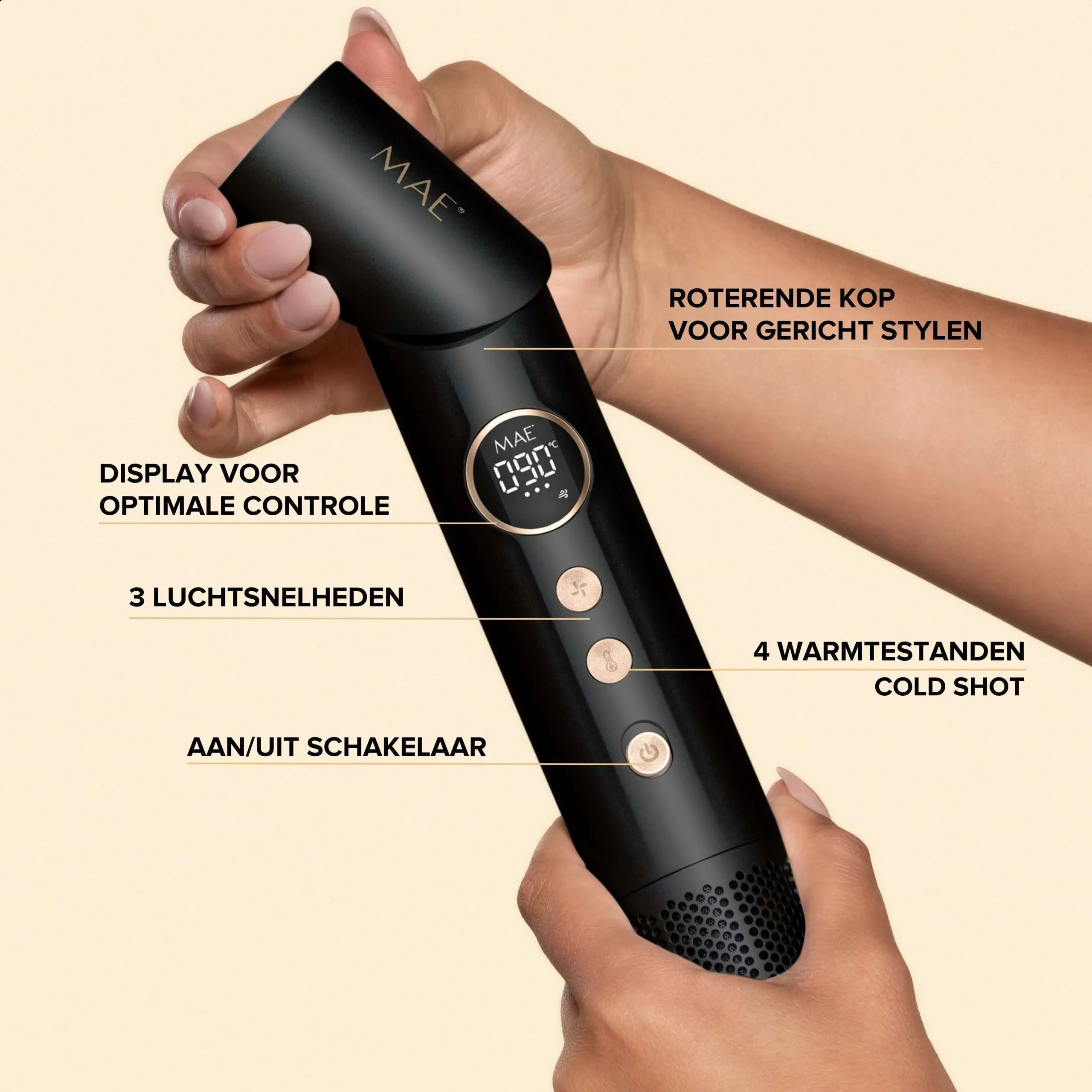 MAE airstyler pro ll inclusief draaikop en diffuser