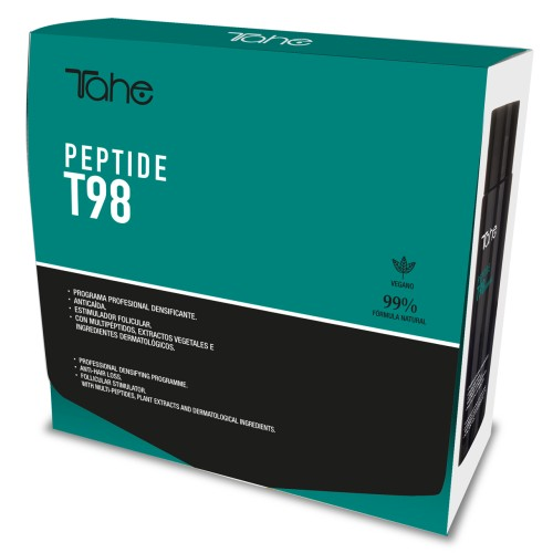 Haargroei stimuleren met peptiden | Tahe T98 Startersset Shampoo en Ampullen 6 x 10ml