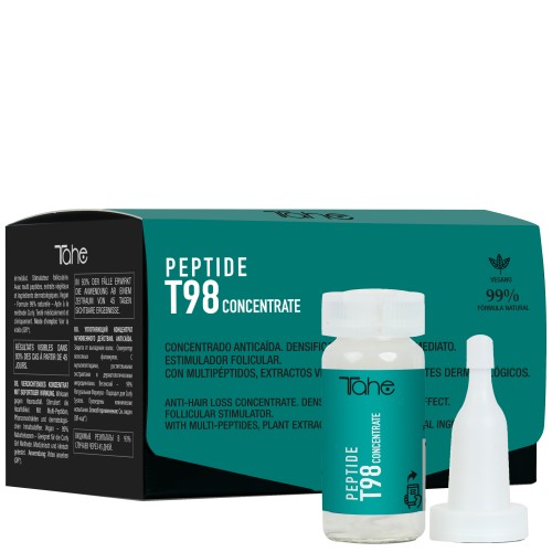 Haargroei stimuleren met peptiden | Tahe T98 Startersset Shampoo en Ampullen 6 x 10ml